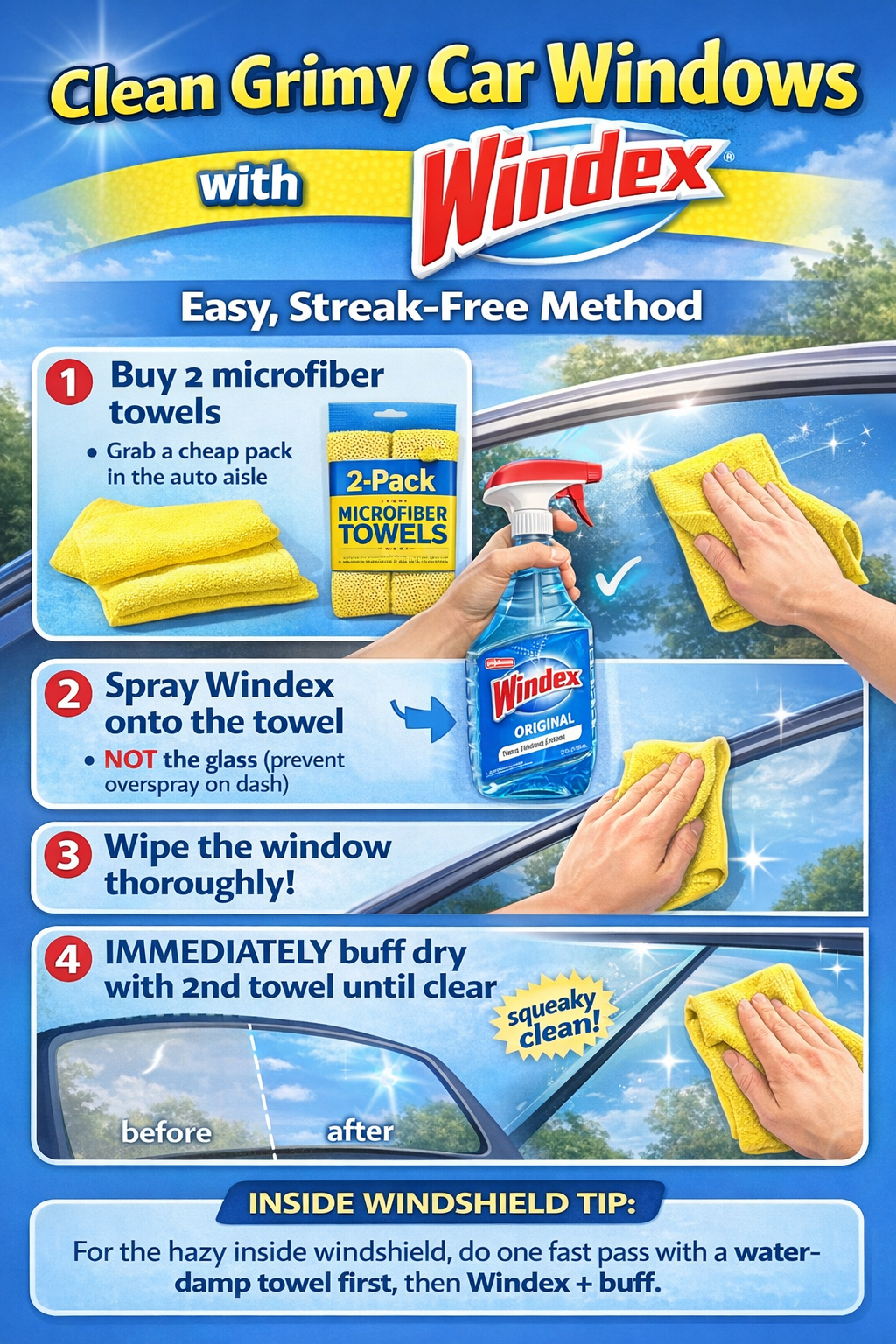 Best glass cleaner for car windows