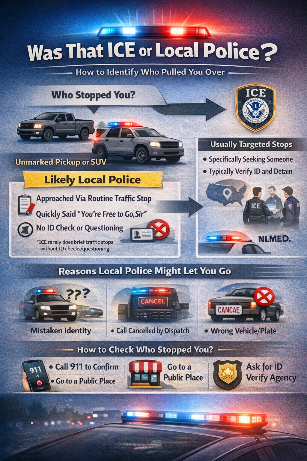 Was that ICE or local police that pulled me over