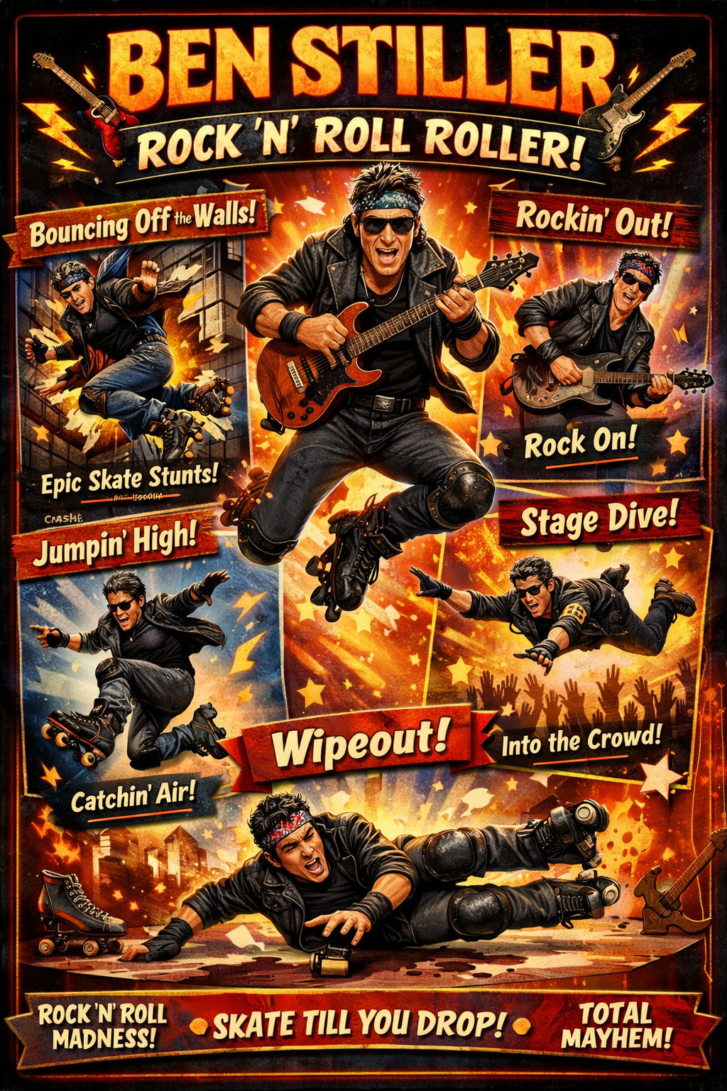 Ben Stiller rock and roll commercial