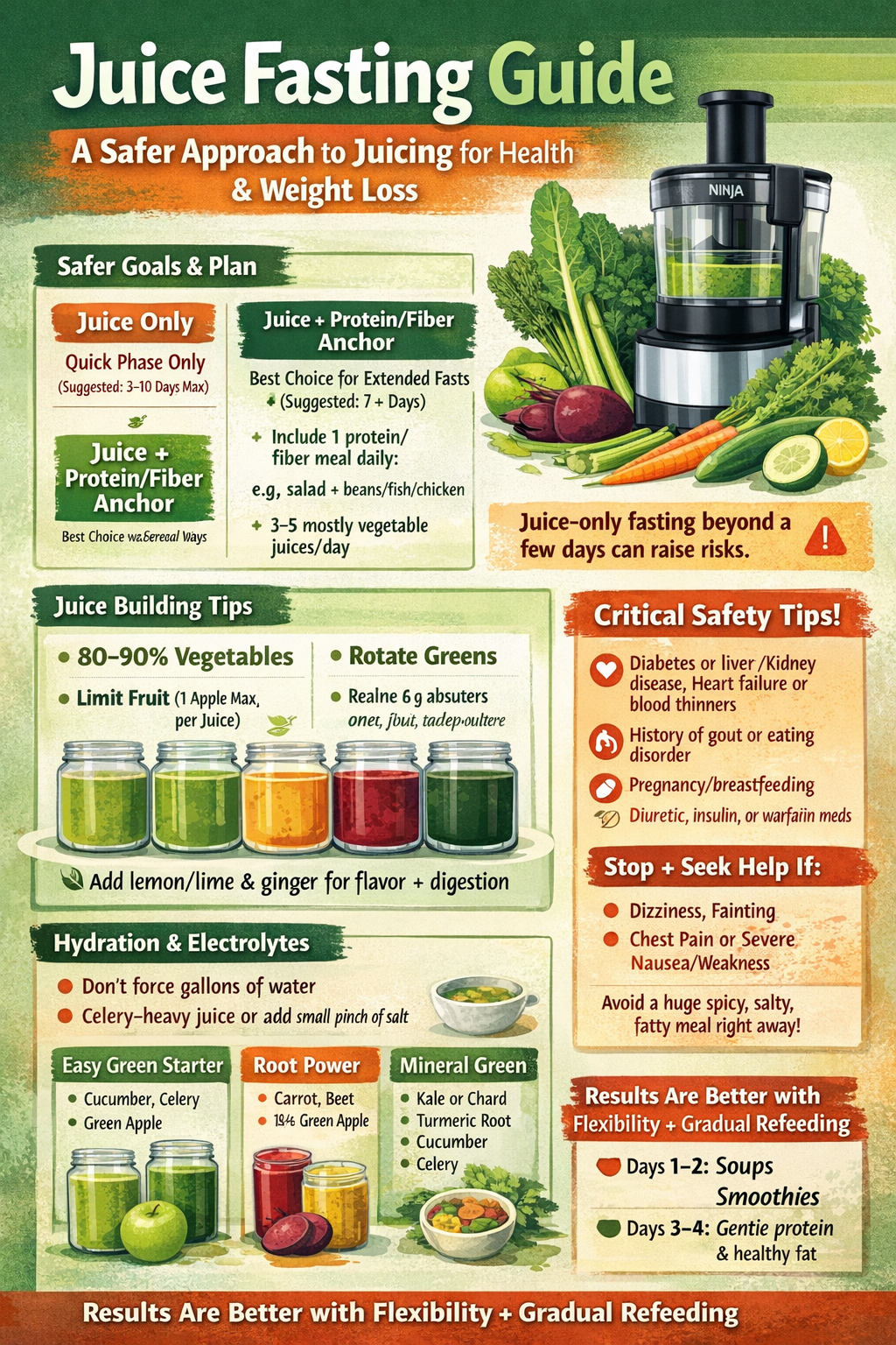 Juice fasting advice and guidance