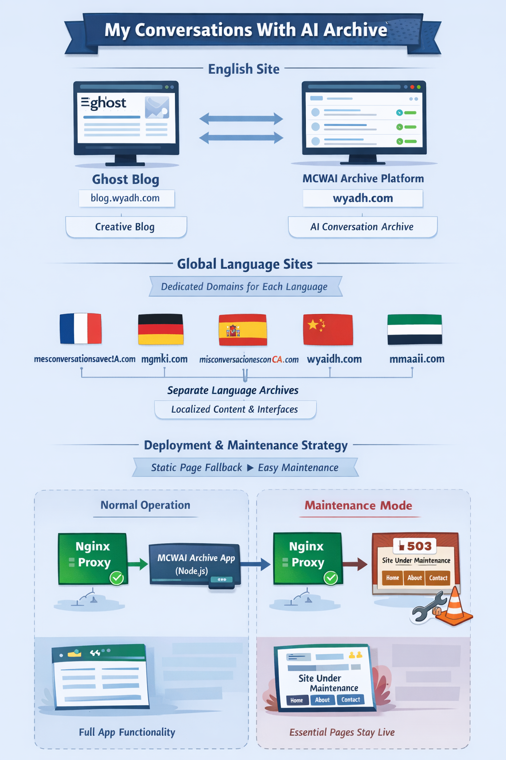 My Conversations with AI multi-language domain strategy