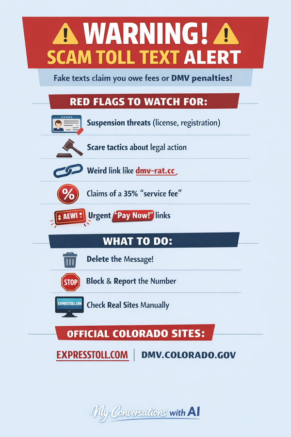 DMV Toll road text message