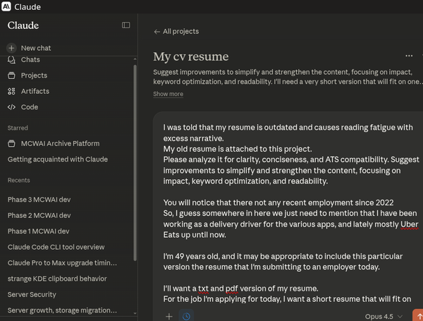 Claude vs ChatGPT for editing resume