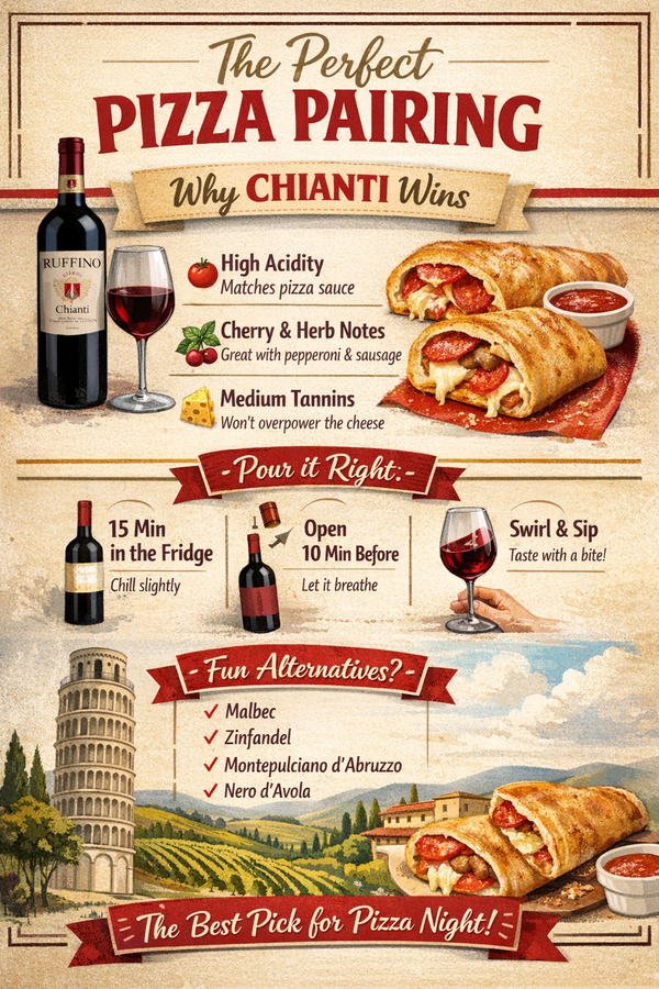 🍷🍕Which wine is best with pizza?