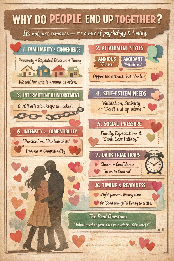 How do couples end up being together?