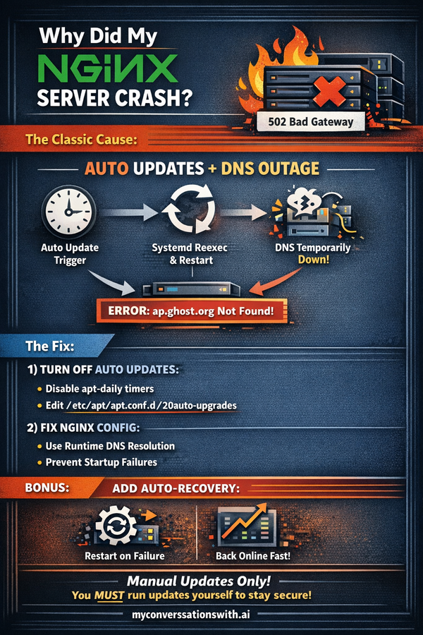 Ghost website down on NGINX server
